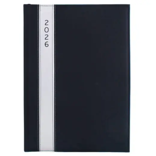 A4 Satin Diary Black Front